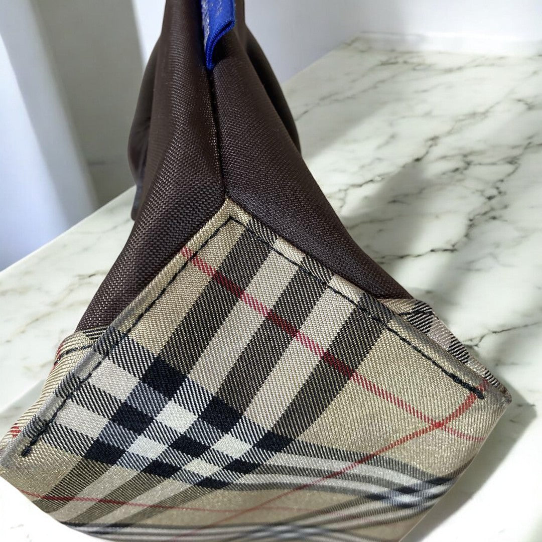 Burberry London Blue Label Mini Tote Bag Nova Check/ Limited Original Vintage