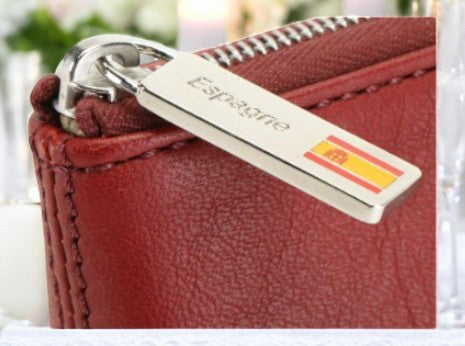 Céline Leather Pouch with 100 Peseta Accent