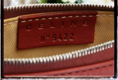 Céline Leather Pouch with 100 Peseta Accent
