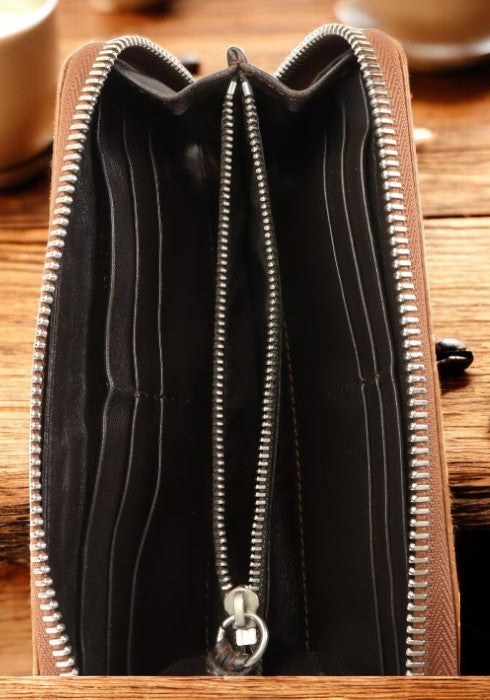 Chloé Paddington Leather Zip-Around Wallet