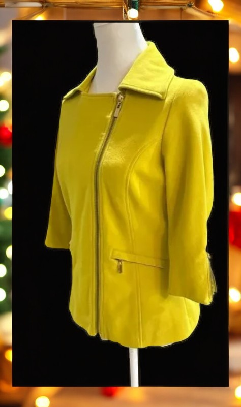 Luii Yellow Moto Jacket