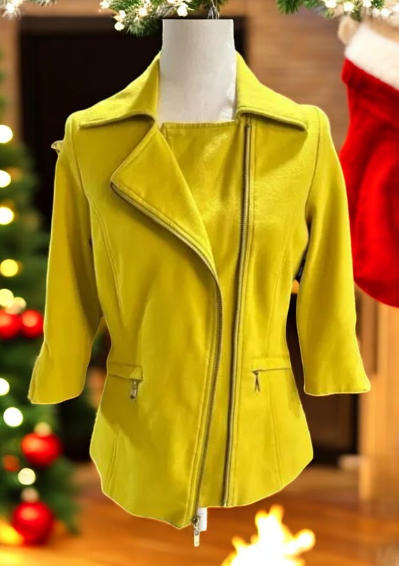 Luii Yellow Moto Jacket