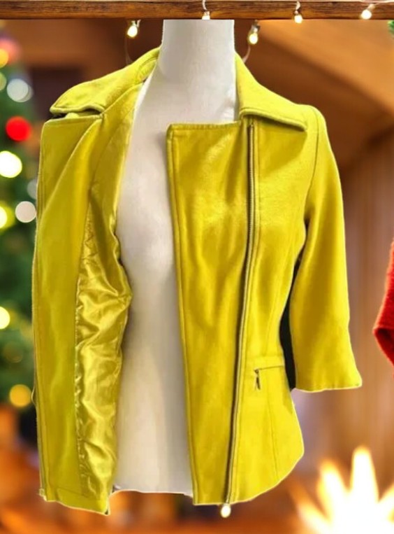 Luii Yellow Moto Jacket