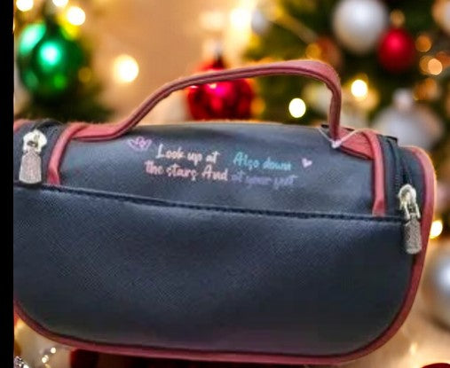 LARGE COSMETIC BRUSH BAG Nicole Lee - multicolor look up star