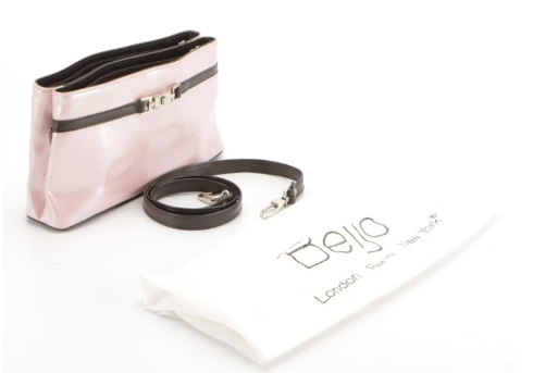 Beijo Shoulder Bag and Crossbody Bag in Patent Leather with Compact Card Holders