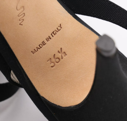 René Caovilla Embellished Black Satin and Metallic Dress Sandals