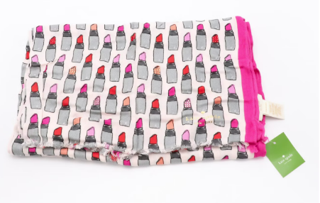 Kate Spade "Las Vegas" and "Embellished Lipstick" Fringe Scarves
