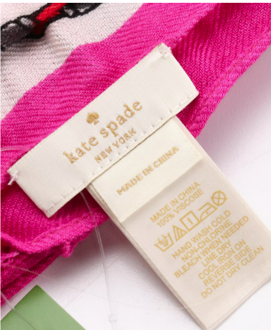 Kate Spade "Las Vegas" and "Embellished Lipstick" Fringe Scarves