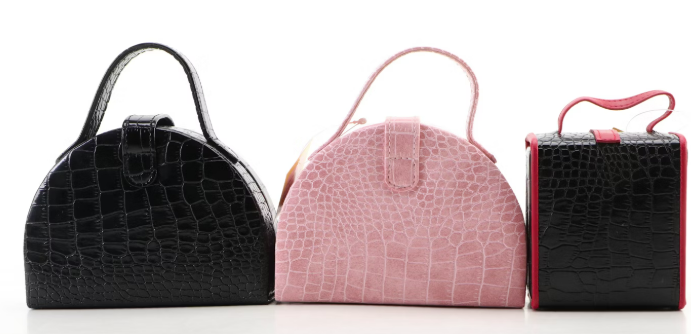 Alten International Purse Style Faux Crocodile Traveling Jewelry Cases