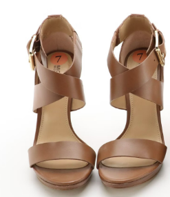 Michael Kors Leopard Print Calf Hair Peep-Toe Pumps & Brown Leather Heels