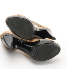 Michael Kors Beige Leather "Elena" Platform Heels, Guess Black Platform Wedges