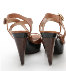 Guess White Strappy Leather Wedges & Audrey Brooke Heeled Peep-Toe Sandals