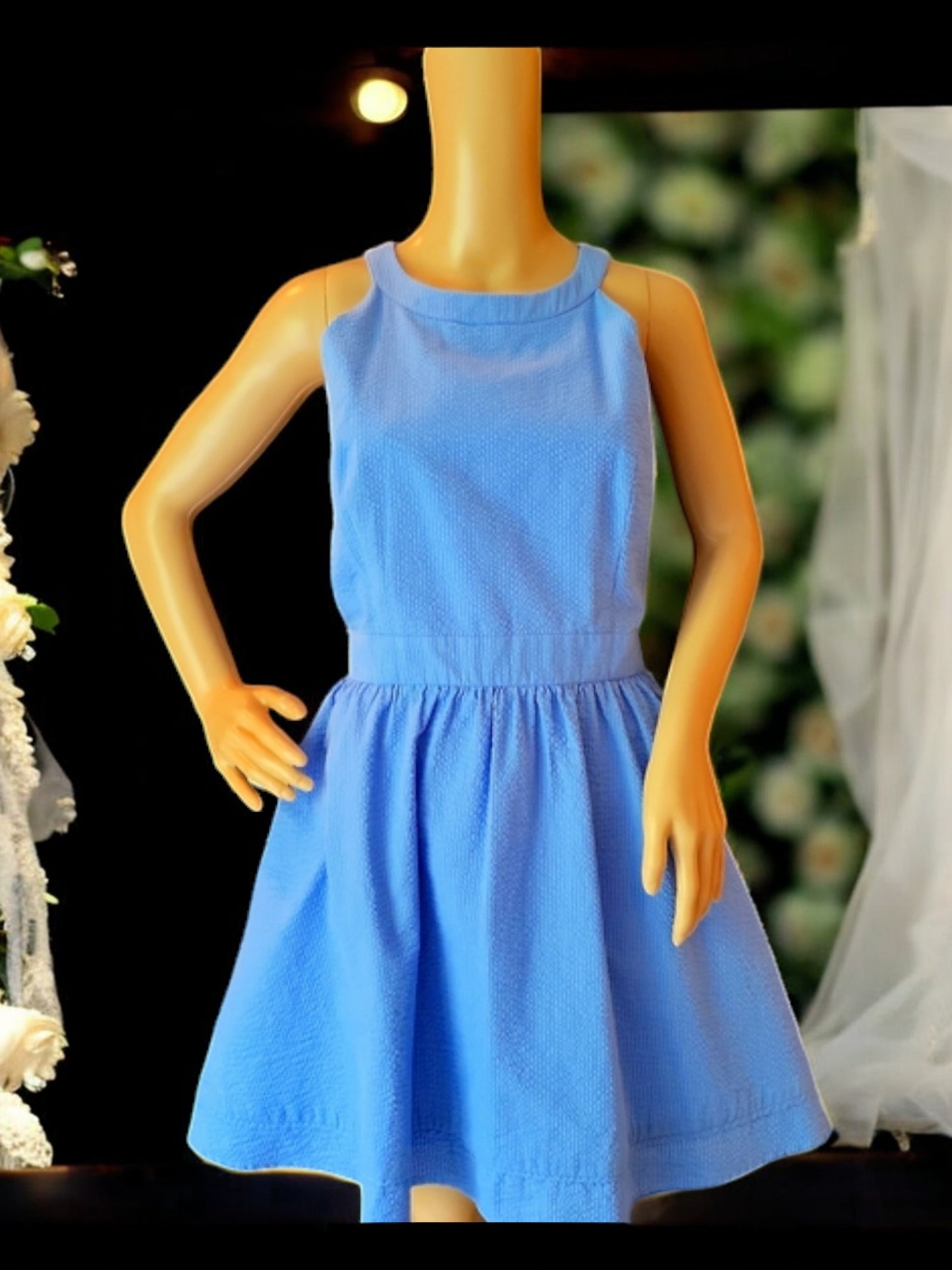 Lauren James - NWT/NEW Abigail Blue Backless Dress / Sz L