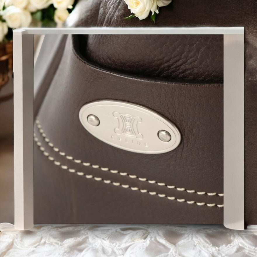Celine East-West Boogie Tote in Chocolate Brown Leather