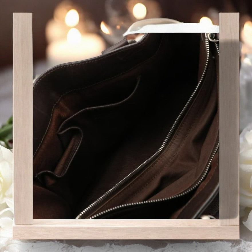 Celine East-West Boogie Tote in Chocolate Brown Leather