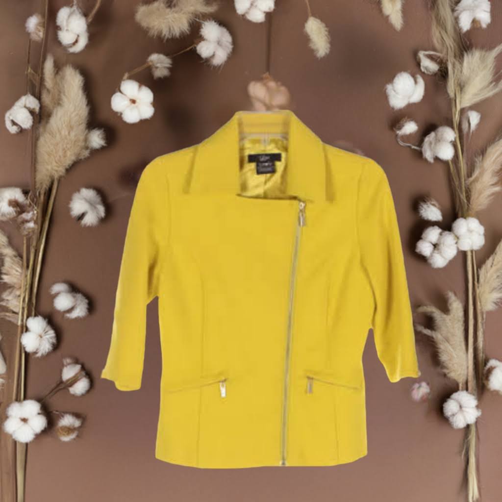 Luii Yellow Moto Jacket