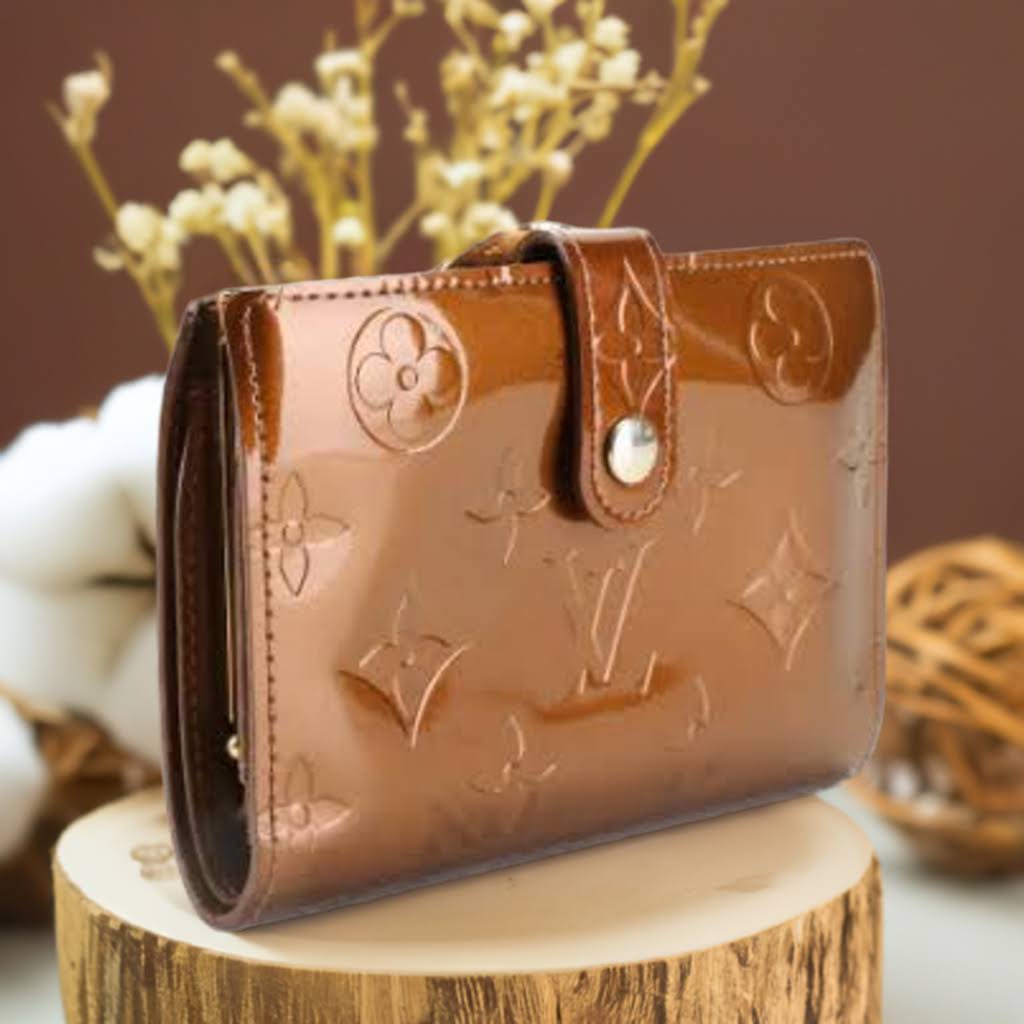 Louis Vuitton Monogram Bronze Vernis French Purse Wallet