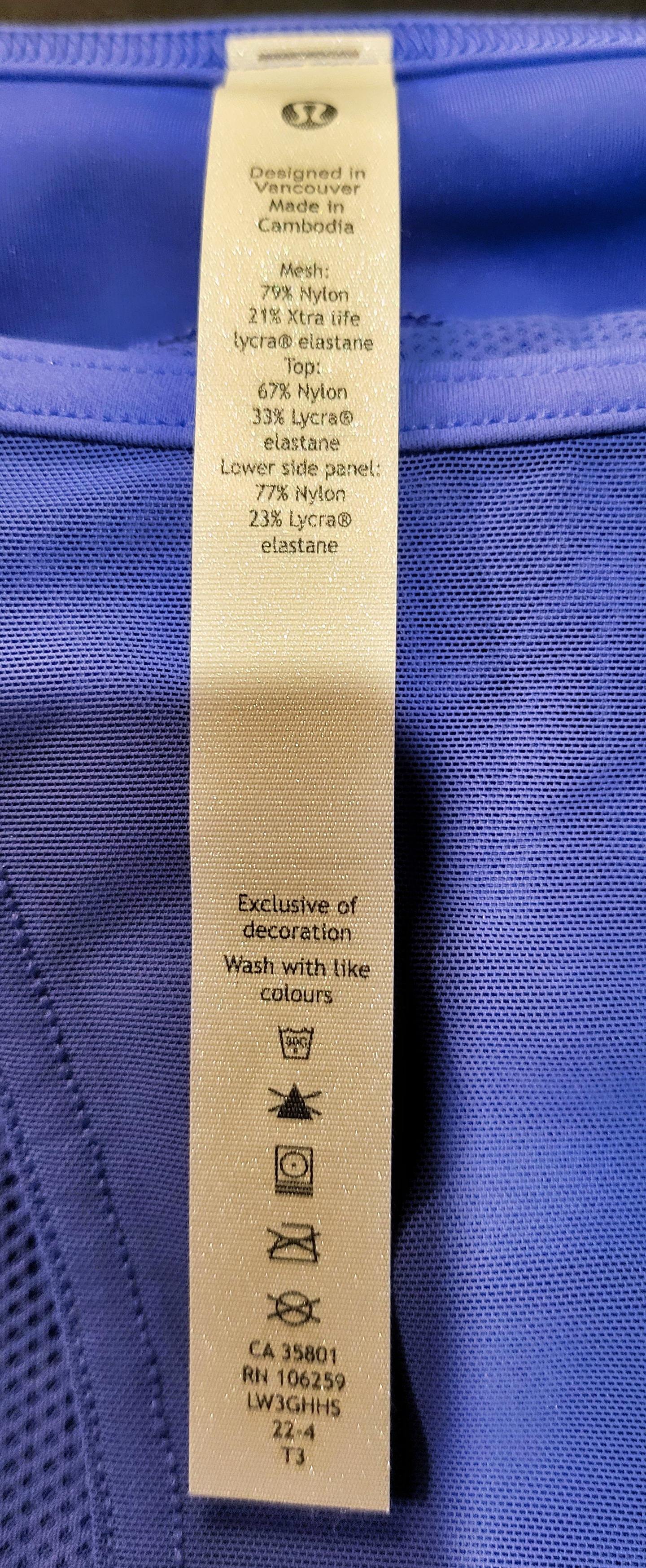 NWOT lululemon Lavender Mesh Panelled Training Long Sleeve Shirt w/Pants (SET)