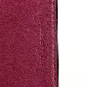 Marc Jacobs Black Textured Leather Compact Bifold Wallet