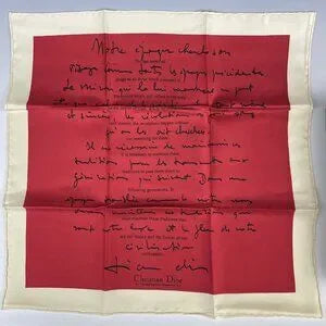 Christian Dior Silk Scarf 16” By 16” Metropolitan Museum Of Art New York Vintage