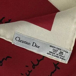 Christian Dior Silk Scarf 16” By 16” Metropolitan Museum Of Art New York Vintage