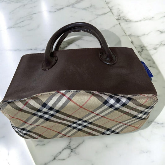 Burberry London Blue Label Mini Tote Bag Nova Check/ Limited Original Vintage
