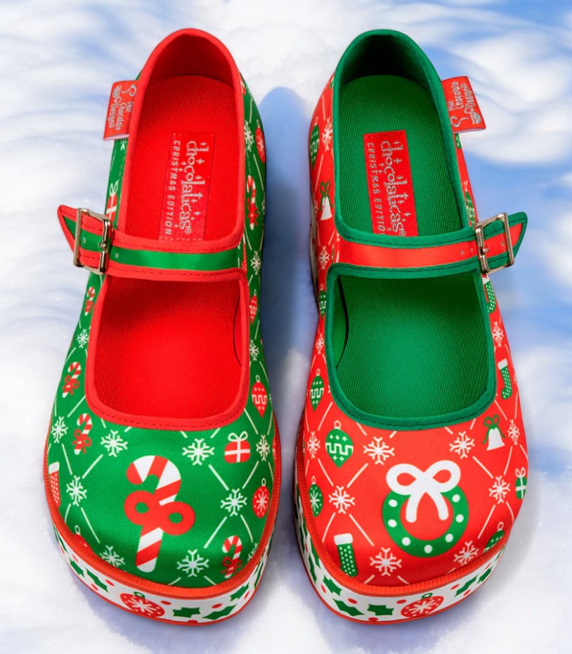 Hot Chocolate Design Cozy Christmas Shoes