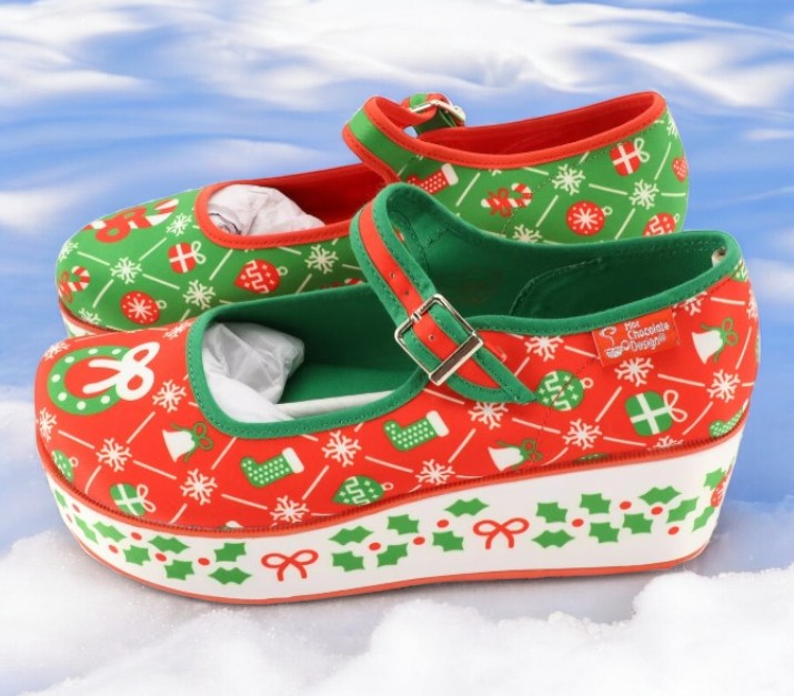 Hot Chocolate Design Cozy Christmas Shoes