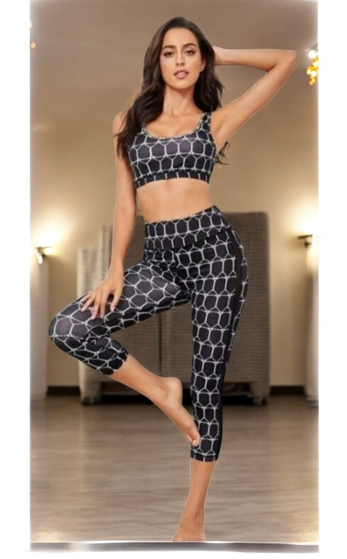 Cropped Leggings Sport Set