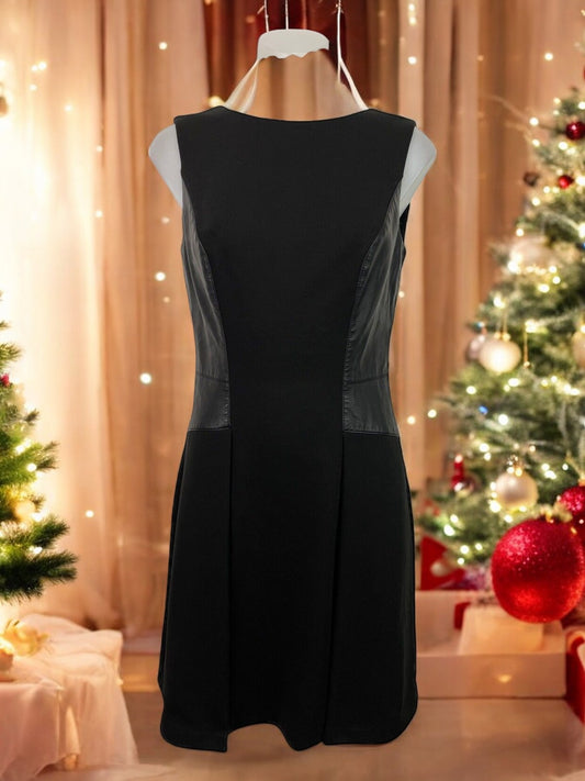 Lauren by Ralph Lauren Faux Leather Trim Sheath Dresses