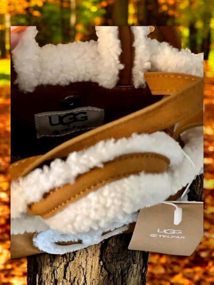 UGG x Telfar Small Shopping Bag Chestnut Shearling - NWT