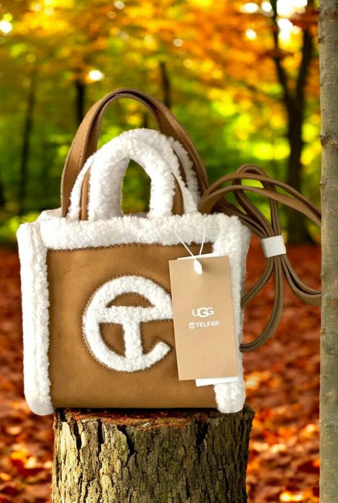 UGG x Telfar Small Shopping Bag Chestnut Shearling - NWT