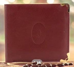 Cartier Les Must de Cartier Bifold Wallet in Burgundy Leather