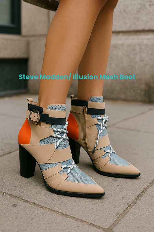 Steve Madden - Illusion Mesh Colorful Boots
