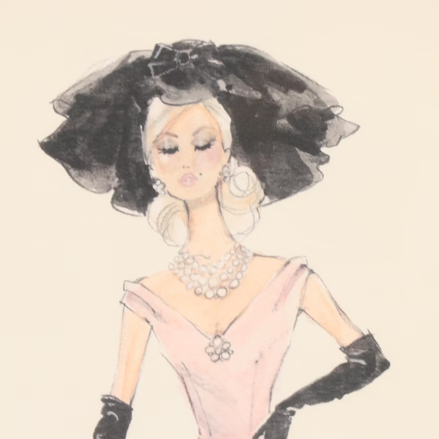 "Barbie Limited Blush Fashion Model Collection" Offset Lithograph” After Robert Best, 2007