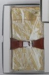 L. B. Belts Company Silk and Leather Scarf Belts, New