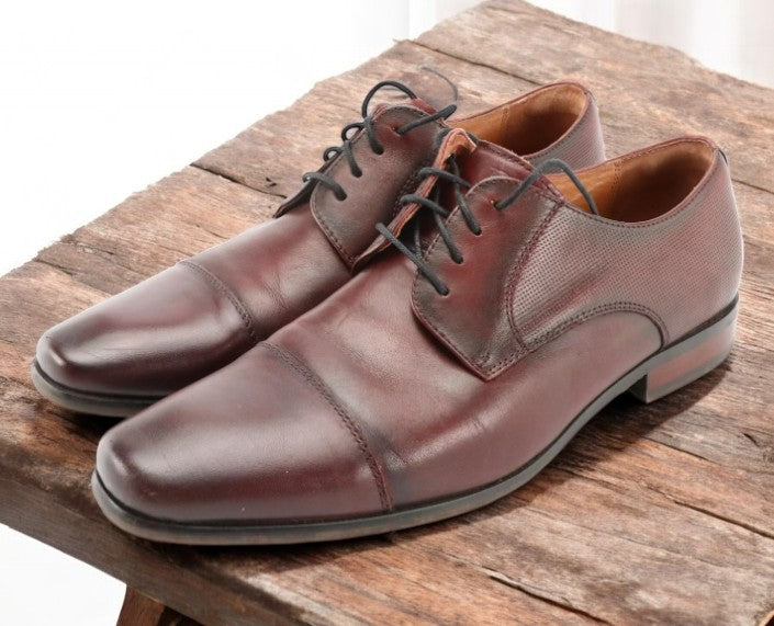 Florsheim Burgundy Cap Toe Oxfords Shoes