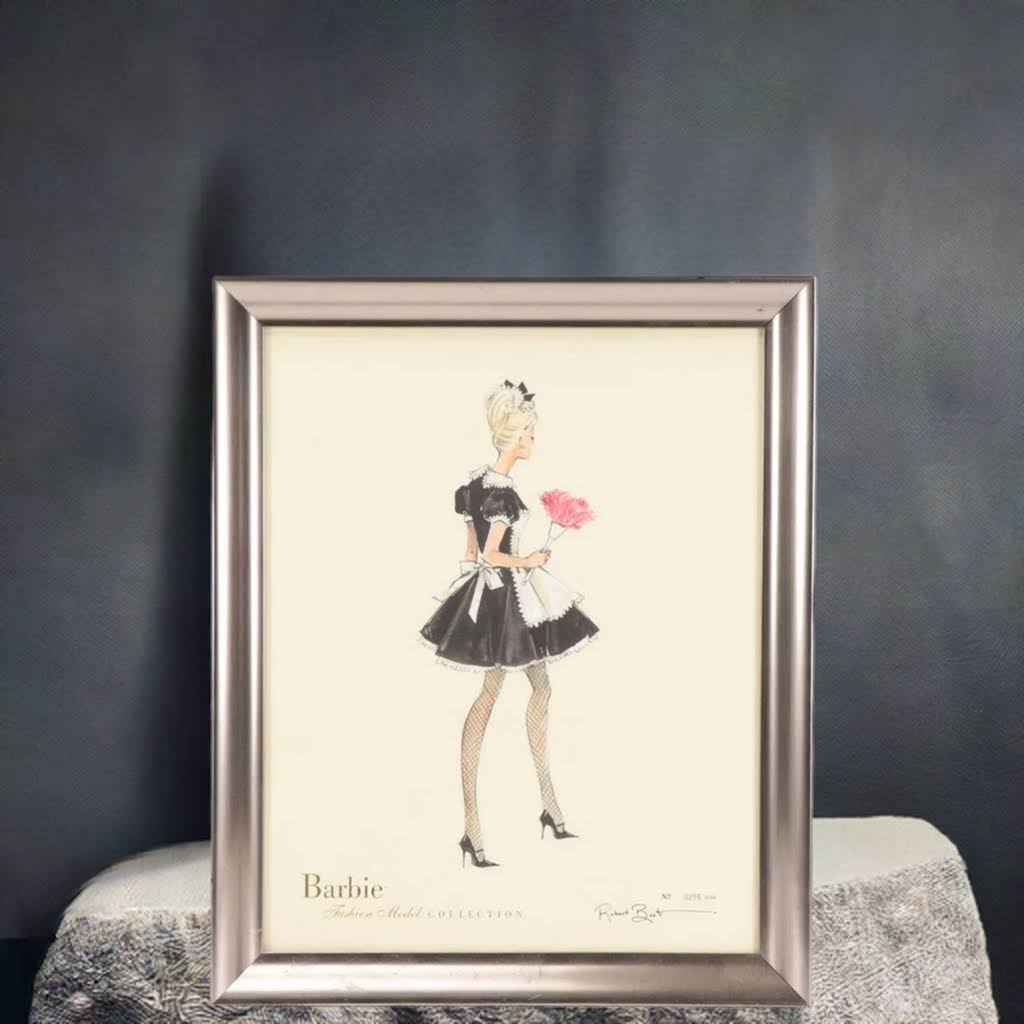 "Barbie Limited French Maid Fashion Model Collection" Offset Lithograph” After Robert Best, 2007