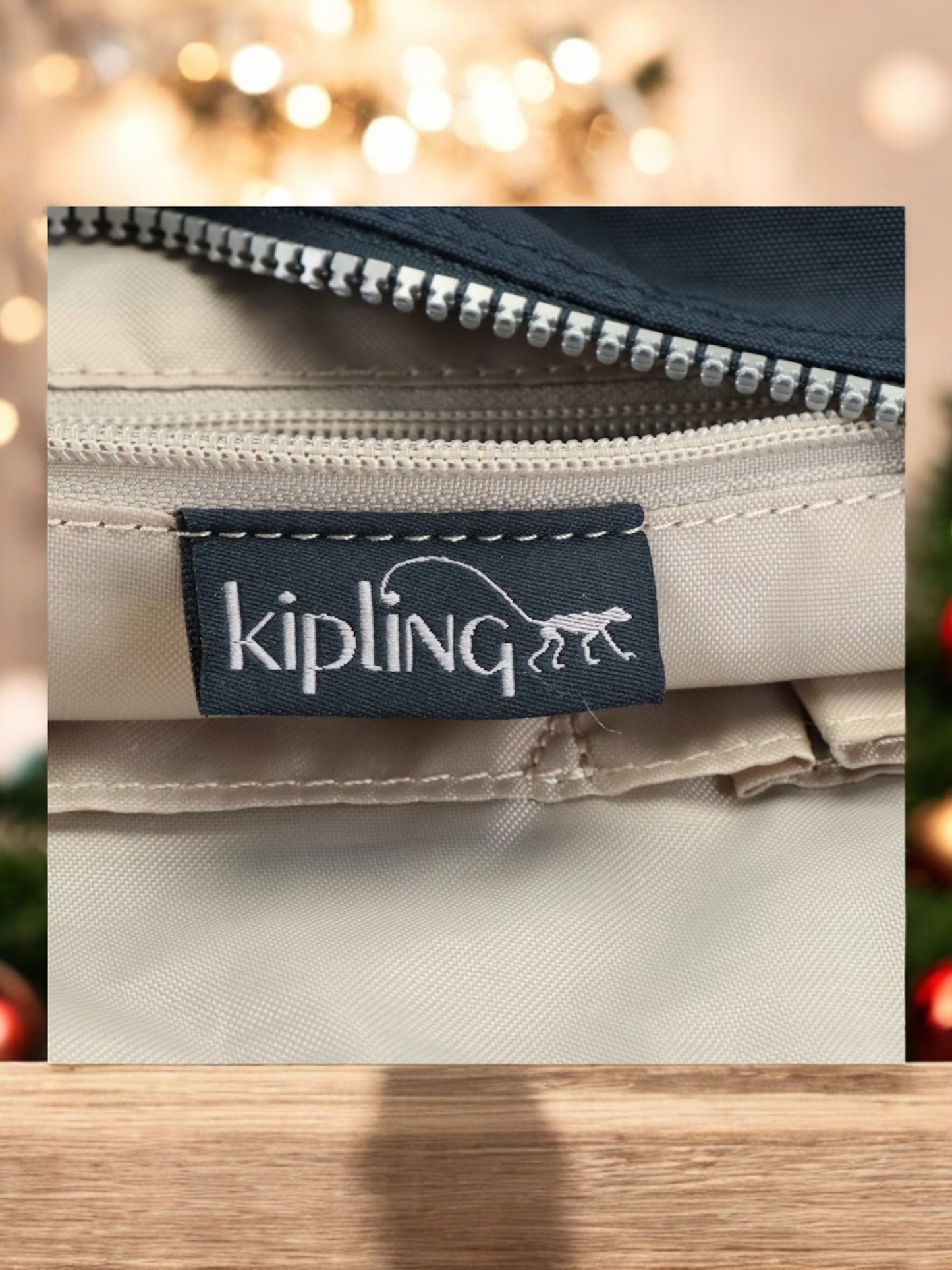 Kipling Art Mini Indigo Canvas Shoulder Bag