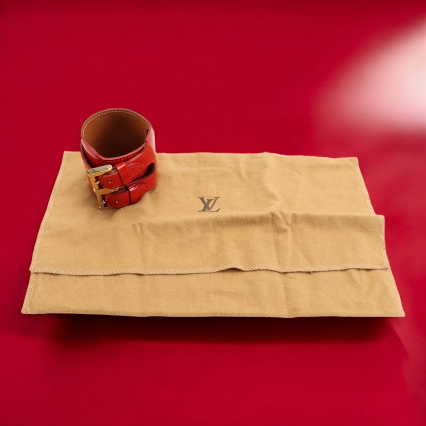 Louis Vuitton Red Vernis Charlton Bracelet