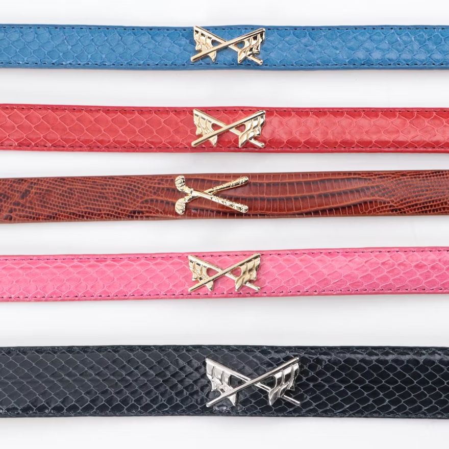 L. B. Belt Company Snakeskin Belt Quartet (M)