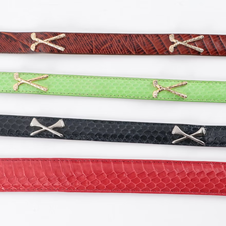 L. B. Belt Company Snakeskin Belt Quartet (SM)