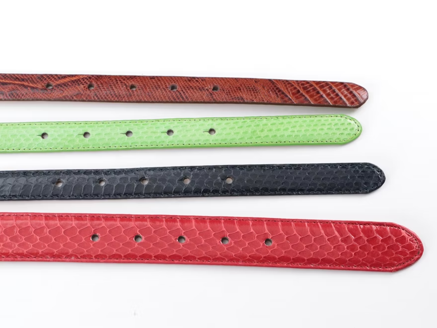 L. B. Belt Company Snakeskin Belt Quartet (SM)