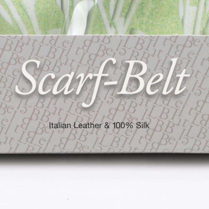 L. B. Belts Company Silk and Leather Scarf Belts, New