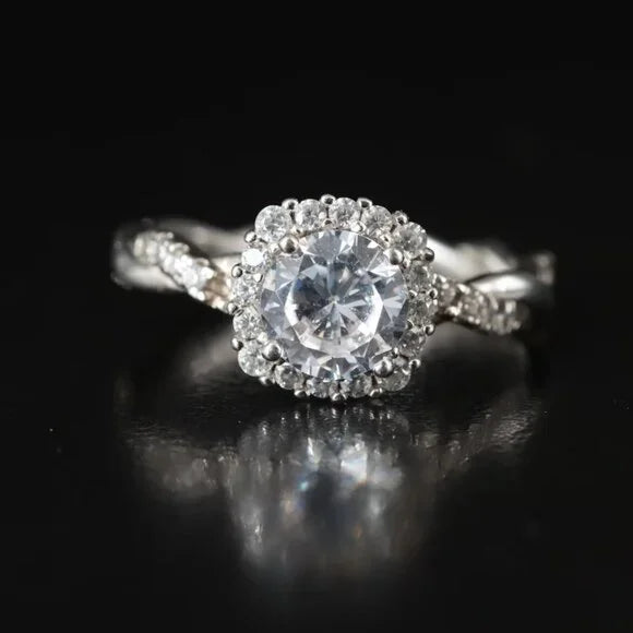 Beautiful Sterling CZ Ring-55780