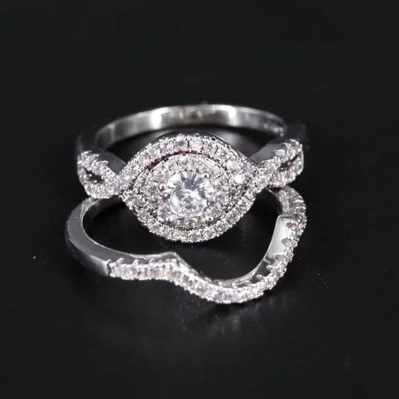 Beautiful - CZ Ring &Enhancer Band-76278