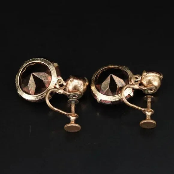 Beautiful Vintage - Glass Drop Earrings - 97740