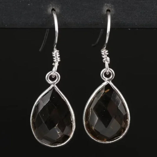 Beautiful Vintage Sterling Cat's Eye Drop Earrings - 74695,74697,