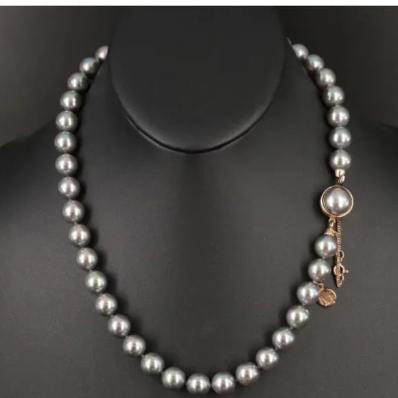 Majorica Faux Pearl Necklace with Sterling Clasp-98507