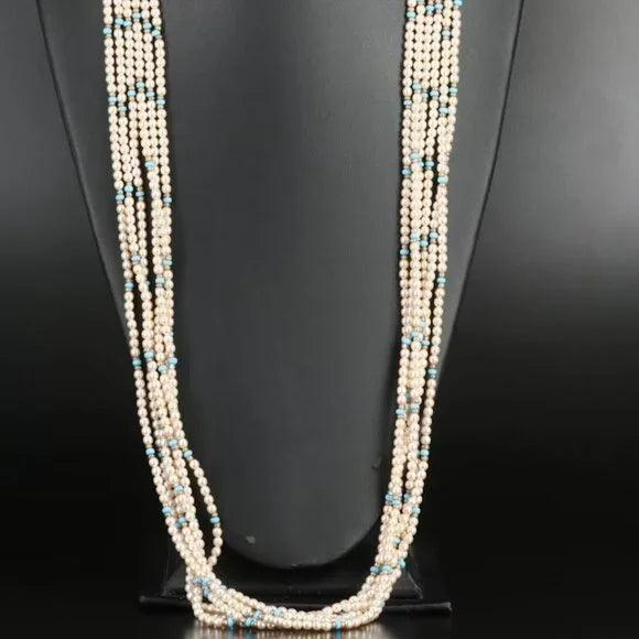 Joan Rivers Faux Pearl and Glass Bead Torsade Necklace